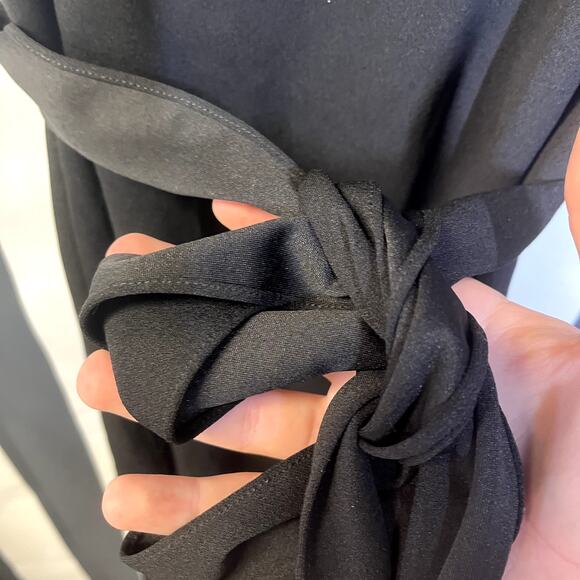 DRESS THE POPULATION Veronique Cocktail Stretch Bodycon Dress LBD Black S - Picture 6 of 8